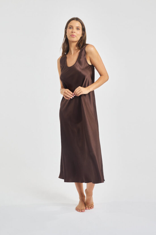 Mono Silk Long Nightie - Image 2