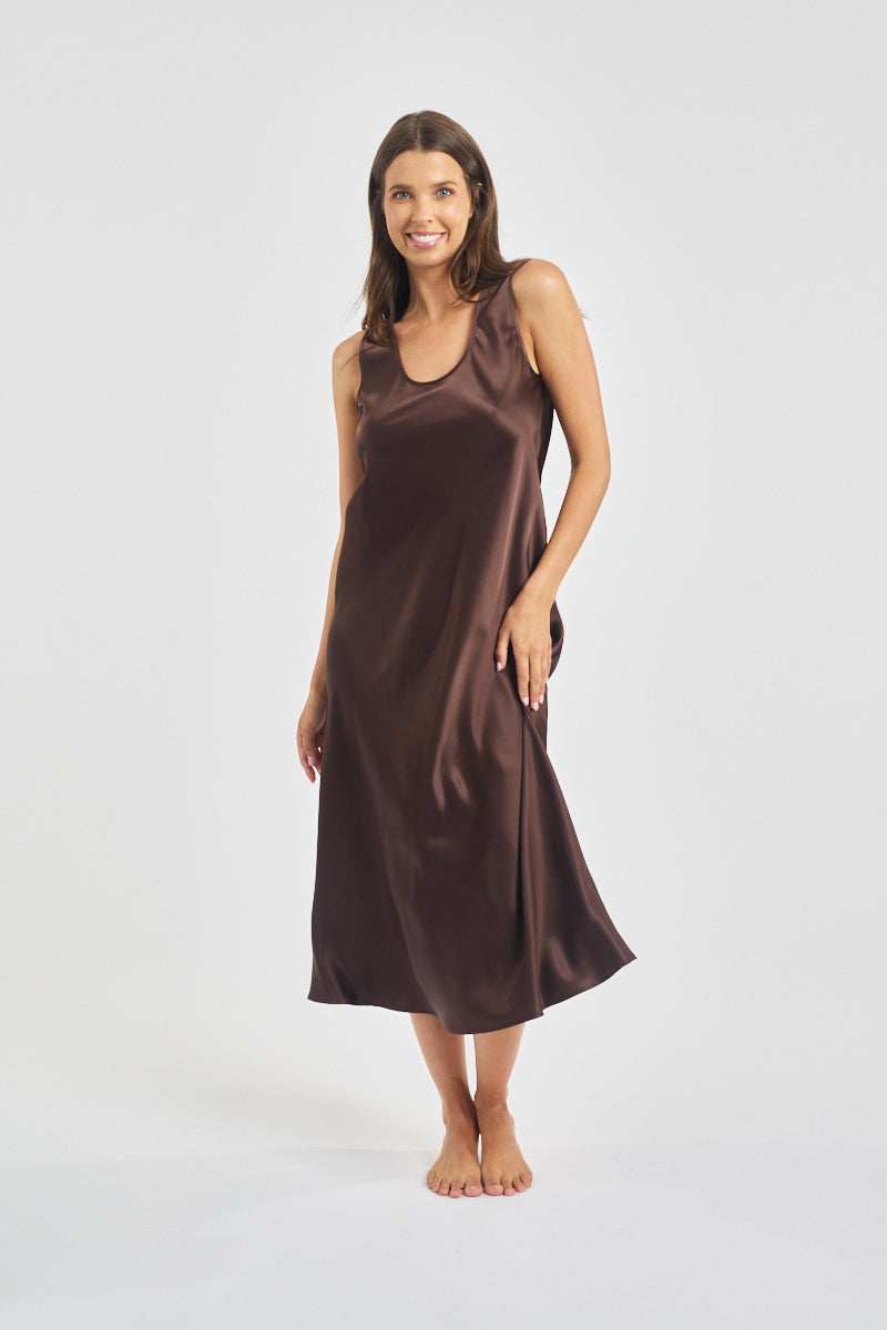 Mono Silk Long Nightie Stephanie s Boutique Lingerie