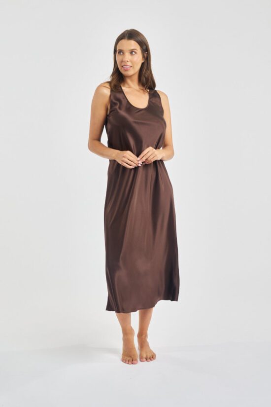 Mono Silk Long Nightie - Image 4